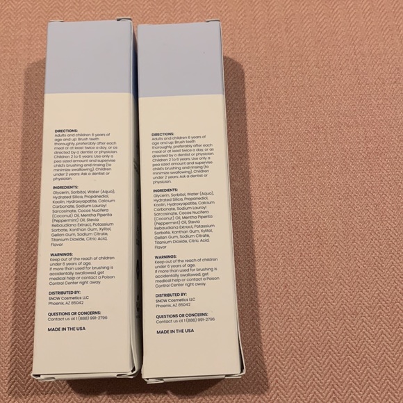 2 boxes of new snow whitening toothpaste. - Picture 3 of 3